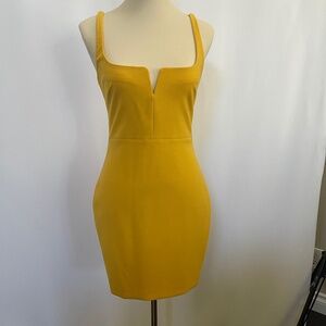 Likely Constance Yellow Mustard Dress Size 4